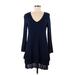 Style&Co Casual Dress - DropWaist: Blue Dresses - Women's Size Medium