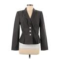 Calvin Klein Blazer Jacket: Short Gray Print Jackets & Outerwear - Women's Size 6