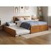 Orlando Platform Bed with Footboard and Twin Trundle Bed