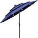 Non-Fading Sunumbrella Solar 9ft 3 Tiers Market Umbrella with LED Lights Patio Umbrellas Outdoor Table with Ventilation