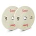 Sunny Health & Fitness Elite 2" Olympic Weight Plates 10 LB (Pair) - SF-OP01-10 - White - 17.8" x 17.8" x 0.9" INCHES