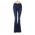 Soho JEANS NEW YORK & COMPANY Jeans - Mid/Reg Rise: Blue Bottoms - Women's Size 4 - Dark Wash