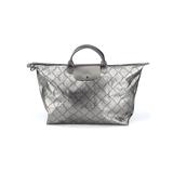 Longchamp Tote Bag: Embossed Gray Print Bags