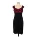 DressBarn Casual Dress - Sheath Scoop Neck Sleeveless: Black Dresses - Women's Size 12