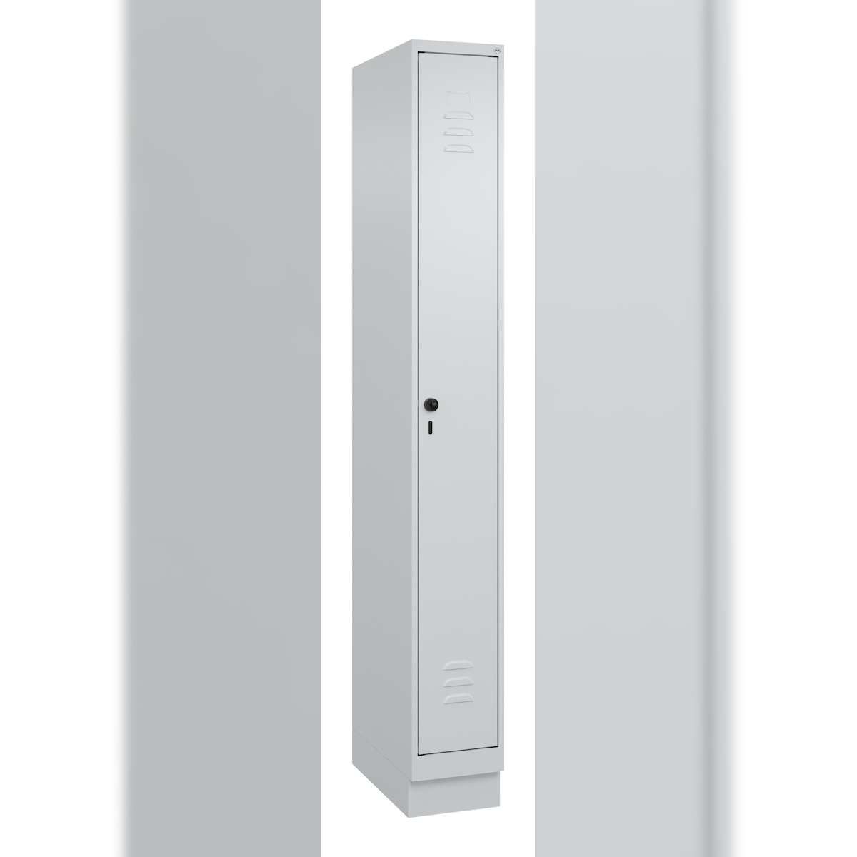 C+P Spind Classic PLUS, Sockel, 1 Abteil, 1950x250x500mm, 7035/7035 Image