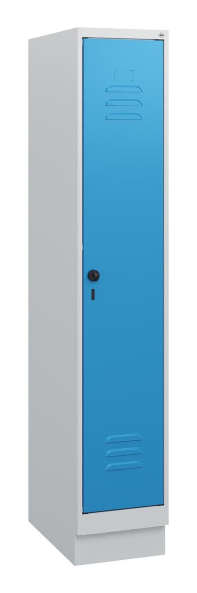 C+P Spind Classic PLUS, Sockel, 1 Abteil, 1630x300x500mm, 7035/5012 Image