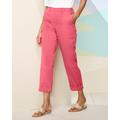 Draper's & Damon's Women's Comfort Stretch Cargo Crop Pants - Pink - PL - Petite