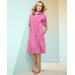 Draper's & Damon's Women's Polo Shirt Dress - Pink - 3X - Womens