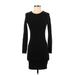 H&M Casual Dress - Bodycon: Black Solid Dresses - Women's Size X-Small