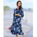 Appleseeds Women's Garden Path Floral Knit Dress - Multi - PS - Petite