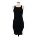 Cotton On Cocktail Dress - Bodycon: Black Solid Dresses - Women's Size Medium