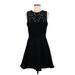 Rag & Bone Casual Dress - A-Line: Black Jacquard Dresses - Women's Size 8