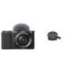 Sony Alpha ZV-E10 | APS-C spiegellose Vlog-Kamera (schwenkbarer Bildschirm für Vlogging & LCS-U11B Universal-Kameratasche für Camcorder NFX or SLT schwarz