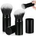 2 Pcs Telescopic Makeup Brush Retractable Cosmetics Foundation Paint Artificial Fiber Travel