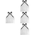 4 Pack Apron Hair Stylist Aprons for Women Clear Adjustable Oil Resistant and