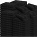 Cotton Salon Towels Black - 144 Pack - Not Bleach Proof - 16 X 27 Inches - Hand Towels Bulk - Highly Absorbent Gym Hair And Spa Towels