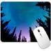 Beautiful Night Sky Mouse Pad Purple Trees Mouse Pad Sublime Nature View Mousepad Rectangle Non-Slip Rubber Mousepad Gaming Mouse Pad Mat 9.5 X 7.9 Inch