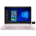 HP 2021 Stream 14 inch HD Laptop PC Intel Celeron N4000 4GB RAM 64GB eMMC WiFi Bluetooth Webcam HDMI Windows 10 S with Office 365 Personal for 1 Year + Fairywren Card (Rose Pink)