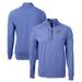 Men's Cutter & Buck Heather Blue Omaha Storm Chasers Adapt Eco Knit Recycled Quarter-Zip Pullover