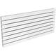 Rione Steel White Horizontal Designer Radiator 550mm x 1200mm Double Panel Electric Only - Thermostatic - White - Reina