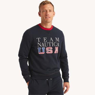 Nautica Men's Team Usa Crewneck Sweatshirt Stellar...