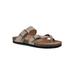 Women's Gracie Sandal by White Mountain in Wood Suede (Size 9 M)