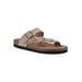 Women's Crawford Sandal by White Mountain in Wood Suede (Size 6 M)