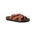 Women's Harrington Leather Sandal by White Mountain in Orange Suede (Size 11 M)