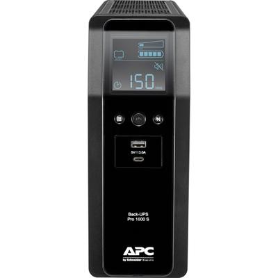 APC USV-Anlage "Back-UPS Pro 1600S, 1600VA", schwarz, B:100mm H:260mm T:368mm, USV-Anlagen