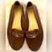 Coach Shoes | Coach Suede Loafers Size 7.5 Style Fortunata Gold Cc Coach Hardware | Color: Brown | Size: 7.5