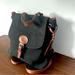 Dooney & Bourke Bags | Dooney And Bourke Backpack, Black And Tanned Leather, W11” H11” | Color: Black/Brown | Size: Os