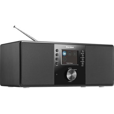 KARCHER Digitalradio (DAB+) "DAB 5000+", schwarz, B:30,2cm H:12,5cm T:14,3cm, Radios, Bluetooth, Sleep-Timer/Weckfunktion, Kopfhöreranschluss, Farbdisplay Image