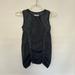 Athleta Tops | Athleta Fastest Track Size Xs Black Space Dye Ruched Muscle Tank Seamless Top | Color: Black/Gray | Size: Xs