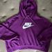 Nike Tops | Nwot Women’s Nike Crop Top Sweatshirt Xl | Color: Purple | Size: Xl