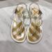Burberry Shoes | Burberry Sandals | Color: White/Silver | Size: 6