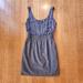 J. Crew Dresses | J.Crew Aurelia Dress -Sable Woven/Satin Beaded, Sz 6 | Color: Gray/Tan | Size: 6