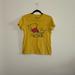 Disney Tops | Disney Winnie The Pooh Piglet Dandelion Wish Tee Shirt Top Size Xs | Color: Red/Yellow | Size: Xsj