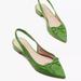 Kate Spade Shoes | Kate Spade Veronica Slingback Flat | Color: Green | Size: 8.5