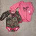 Carhartt One Pieces | Girls 3m Carhartt Long Sleeve Camo/Horse Onesie | Color: Green/Pink | Size: 3mb