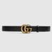 Gucci Accessories | Gucci Leather Belt With Double G Buckle | Color: Black | Size: Os