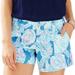 Lilly Pulitzer Shorts | Lilly Pulitzer Bay Blue Into The Deep Print Callahan Short | Color: Blue/Pink | Size: 8