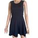 Free People Dresses | Free People Dress Black Skater Dress Textured Form Fitting Fit Flare Sz Xs Lbd | Color: Black | Size: Xs