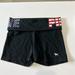 Pink Victoria's Secret Shorts | Euc Pink Victoria’s Secret American Flag Pattern Yoga Shorts | Color: Black | Size: Xs