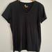 Carhartt Tops | Carhartt Black T-Shirt Xl Relaxed Fit Women’s Cut V Neck | Color: Black | Size: Xl