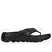 Skechers Women's GO WALK Massage Fit Sandal - Pure Bliss Sandals | Size 7.5 | Black/Gray | Textile | Machine Washable | Hyper Burst