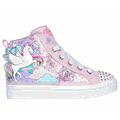 Skechers Girl's Twi-Lites 2.0 - Enchanted Unicorn Sneaker | Size 12.0 | Pink | Synthetic/Textile