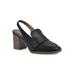 Women's Vocality Slingback by White Mountain in Black Smooth (Size 9 1/2 M)