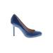 Vince Camuto Heels: Pumps Stilleto Cocktail Blue Print Shoes - Women's Size 8 - Round Toe