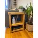 Chunky End of sofa table with shelf, book case, storage, side table, coffee drink table