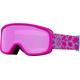 Giro Buster Kids Ski Goggles - Snowboard Goggles for Youth, Boys & Girls - Pink Bloom Strap with Amber Pink Lens